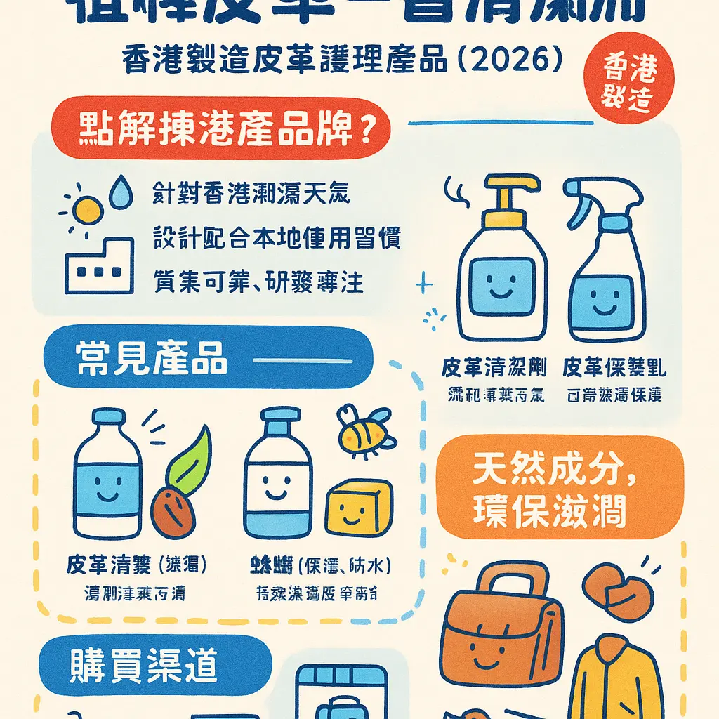 皮革清潔劑香港 - 植鞣皮革